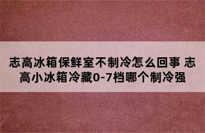 志高冰箱保鲜室不制冷怎么回事 志高小冰箱冷藏0-7档哪个制冷强